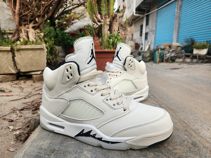 Pas Cher Nike Homme Chaussures Air Jordan 5 Retro SE Sneakers Beige